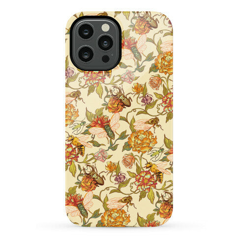 Florals & Hidden Insects Phone Case